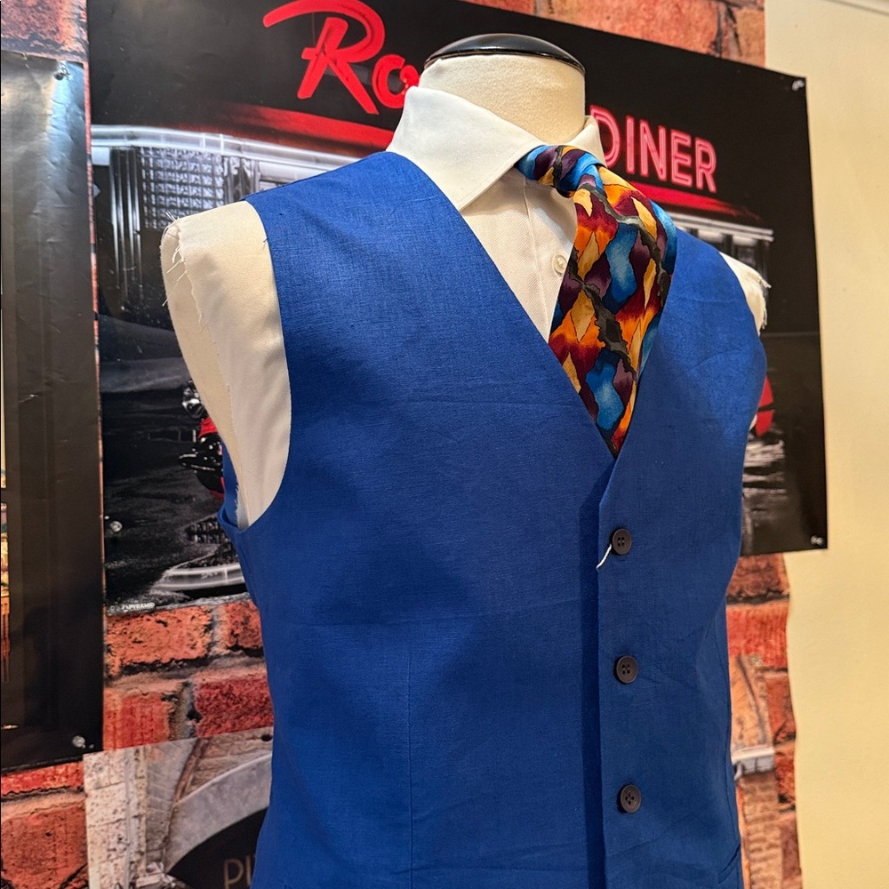 ModelCloth Royal Blue Vest - Picture 13 of 17